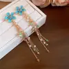 Brincos de Tarraxa com Franja de Zircônia Pérola Agulha de Prata para Mulheres Luxo Leve High-End Estilo Vintage Design de Nicho Versátil