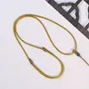 Cuerda para Collar Tejida a Mano Cuerda Semi-Terminada de Ágata Acuática para Colgar en el Cuello Cuerda de Cadena Ajustable con Cuentas para Hombres y Mujeres