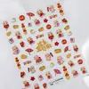 Adesivos para Unhas Ano Novo Tensor Lucky Red Koi Ts-3955 Estilo Chinês Koi Saco da Fortuna Adesivos em Relevo