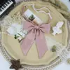 Raíz mango largo rojo cianótico uniforme mariposa pequeña jk color liso corbata de moño femenina doble pluma nudo de mariposa flor estilo universitario escuela para accesorios