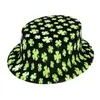 Sombrero de Fieltro para Festival Irlandés Transfronterizo Día de San Patricio Trébol Chistera Sombrero para Disfraz de Festival Venta al por Mayor