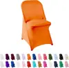 Funda para Silla Plegable Antideslizante de Color Sólido a Prueba de Polvo de Hotel Cubierta Completa para Taburete de Banquete de Bodas Cubierta de Silla Personalización