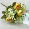 Flor artificial Marge Peônia Venda quente transfronteiriça Pequena Peônia Flor Falsa Alça Pequena Decoração de Mesa de Flores Flor de Seda Hairpin Material de Flor
