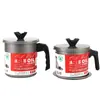 Gadget de Cozinha Mais Vendido: Pote Filtrador de Óleo de Aço Inoxidável de Grande Capacidade para Filtrar Resíduos, Garrafa de Molho de Soja Estilo Japonês com Tampa
