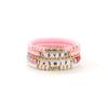 Pulseira de letras de cerâmica macia feita à mão com amor, multicamadas, design de moda transfronteiriço Amazon, cor única, conjunto atacadista