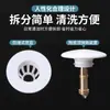 Tapón de fuga para lavabo, tapón de rebote tipo pulsador para lavabo de cerámica, accesorios universales para desagüe, desodorantes y a prueba de insectos, tapón de fuga