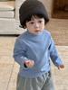 Colete Xadrez para Bebê Jaqueta de Algodão Roupas de Outono e Inverno Roupas Infantis Estilo Coreano Roupas Infantis Conjunto de Moletom Grossa e Calça de Moletom para Meninos