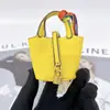 Pingente Mini Fofo Bolsa Pequena Couro Microfibra Cesta Charme Chaveiro Porta-Moedas Bolsa de Fone de Ouvido Charme