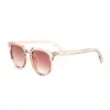 Gafas de Sol Retro Elegantes Negras Europeas y Americanas Moda Transfronteriza Estilo Versátil Accesorios Metálicos Gafas de Sol Decorativas para Mujer