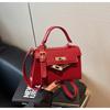 Bolsas Texturizadas de Alto Padrão Transfronteiriças para Mulheres 2026 Nova Tendência Versátil Bolsa Transversal Bolsa de Mão Simples Moda Bolsa Kelly