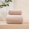 Toalla de baño de alta densidad de vellón coral, toalla de baño ancha, toalla absorbente estampada, toalla de baño grande gruesa, toalla de comercio exterior temu