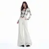 Jeans de Pierna Ancha Casuales Simples de Color Naranja para Mujer, Sueltos, Adelgazantes, Ocultan Defectos, Con Caída, Versátiles, de Largo Completo
