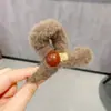 Pinza para el Cabello de Peluche de Tamaño Mediano para Cabello Fino, Pinza Tiburón de Gama Alta para Otoño e Invierno, Nuevo Modelo 2026, Accesorio para el Cabello en la Parte Posterior de la Cabeza
