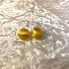 Aretes de Metal Estilo Lujo Ligero Europeo y Americano Cepillados Bola Escarchada Amor Aretes Estilo Frío Avanzado Aretes Geométricos de Moda