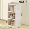 Procurando por uma Caixa de Armazenamento Dobrável de Fábrica com Porta Dupla, Organizador de Papelaria Multicamadas, Armazenamento Doméstico para Cosméticos e Cuidados com a Pele