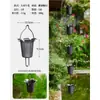 Cadena de Lluvia de Tubo de Bambú de Acero Inoxidable para Patio de Villa Cadena Guía de Agua para Aleros Japoneses Cadena de Lluvia de Drenaje para Casa de Huéspedes Bajante de Canalón