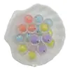 Cuentas de Tierra Transparentes de 15 mm en Red de Cuentas Transmisor Directo Pulsera Hecha a Mano DIY Colgante de Coche Joyería Llavero Accesorios Red