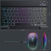 Teclado Bluetooth Luminoso Adecuado para iPad Teléfono Móvil Tableta Portátil Carga Teclado Inalámbrico Portátil para Oficina Silencioso