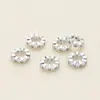 Cobre Dorado Real Conservador de Color Anillo con Agujero Grande Espaciadores Rueda Espaciadores de Circonita Cuentas para Hilo Pulsera Accesorios DIY Materiales para Cuentas
