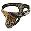 Nova tanga masculina estampa de leopardo, cueca estampada de cobra, tanga de cintura baixa, sexy, peça única, entrega