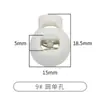 Botones Transfronterizos de Fábrica, Hebillas de Resorte de Plástico, Hebillas de Cuerda de Nailon, Botones Decorativos para Tiradores de Bolsos y Zapatos Negros