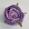 Cabeça de Flor Rosa Amarela Transfronteiriça 8cm Cabeça de Flor de Rosa Artificial Fundo de Casamento Parede de Flores Trepadeira Arco de Estrada Cabeça de Flor Liderante