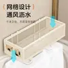 Estante para inodoro, estante para baño sin taladro, organizador de almacenamiento de gel de ducha montado en la pared