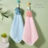 Toalla de Mano de Secado Rápido, Toalla Cuadrada, Tipo Colgante, Linda, Pañuelo de Mano Absorbente para el Hogar, Pañuelo Espeso para Cocina, Limpieza de Baño, Portátil