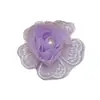 Parches de Encaje de Flor de Rosa Bordada en 3D Parches de Organza para Decorar Ropa, Chaquetas de Malla, Vestidos de Novia y Reparar Agujeros