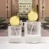 Botella dispensadora de perfume con tapa de rosca y tapa de bola, Botella de perfume de vidrio 30/50 ml, Botella dispensadora de muestras de perfume, Fragancia creativa