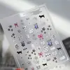 2025 Nuevas Pegatinas para Uñas Metal Líquido Reloj Corazón Flor de Cinco Pétalos Ins Dulce Fresco Estrella Luna Y2K Uñas de Chica Spicy