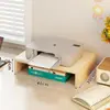 Suporte para impressora, copiadora de mesa ajustável em altura, caixa de suporte elevada para armazenamento e organização de documentos de escritório, papel A4