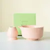 Tazón de té japonés Nuevo Rosa Hecho a mano Retro Roscado Tazón de Matcha Cerámica Tazón de Burbuja Seca Herramienta de té Accesorios