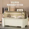 Caja de Almacenamiento para Vajilla Estante de Almacenamiento para Platos Hogar Cocina Gran Capacidad Estante de Almacenamiento a Prueba de Polvo Caja de Almacenamiento para Armario con Tapa