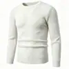 2026 Nuevo Suéter de Punto de Lana Sintética de Visón para Hombre con Cuello Redondo Ropa de Punto Talla Grande Moda Casual Camisa Base
