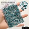 Novo broca de unha gota d'água longa de fundo plano azul pavão azul lago raso 3*10mm gota d'água fina decorações de unha brancas