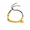 Jin Yan Long No Cae Sha Jin Ji Yan Pulsera de Bobina Giratoria Ping An Alegría Pulsera de Cuerda de Mano Tejida a Mano Femenina