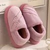 Qidashun Chinelos de Algodão para Casal Outono e Inverno Novo Modelo Para Dentro e Fora Pelúcia Acolchoado Quente Chinelos de Algodão Atacado