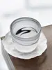 Taza de Té Martillada de Vidrio Estilo Japonés Kung Fu Taza de Té Juego de Té Taza para Té Sake con Platillo Café Vino Blanco Taza Sombrero de Bambú