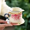 Taza de Té de Porcelana Blanca Mineral de Roca, Taza para Beber de Oficina, Taza Grande, Taza Individual Personal de Gama Alta