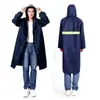 Seguridad de patrulla para una sola persona administración de carreteras protección laboral control de inundaciones vehículo eléctrico impermeable largo impermeable impermeable cuerpo completo integrado una pieza engrosado