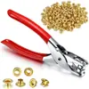 En stock, entrega rápida, kit de alicates para ojales de mano dorados de 6 mm en múltiples juegos para ojales metálicos de lona
