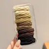 Cuerda Duradera para Trenzar el Cabello, Accesorio para el Cabello de Goma, Goma Elástica de Alta Gama Morandi, Cuerda Negra para el Cabello que No Aprieta, Cuerda de Cabello Colorida