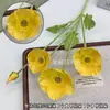 Amapola de Primavera 3D Simulada Flores Artificiales Arreglo de Piso para Bodas Salón de Bodas Flores Decorativas de Alta Gama Flores Artificiales de Plástico