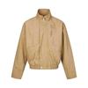 Jaqueta bomber de primavera com gola vertical, masculina e feminina, estilo americano, retrô, curta, estilo celeiro, solta, moderna