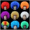 Venda Direta da Fábrica Peruca Afro para Festa à Fantasia, Cabelo Curto Colorido de Palhaço Engraçado para Fãs