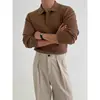 Suéter de malha de manga comprida tamanho grande europeu mais vendido transfronteiriço para homens, adequado para primavera e outono, camiseta de negócios slim fit, atacado de fábrica