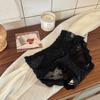 Lady Lace ~ Ropa Interior Pure Desire para Mujer Sin Costuras Transpirable Cintura Baja Entrepierna de Algodón Puro Encaje Calado de Seda de Hielo Calzoncillos Delicados con la Piel