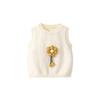 Chaleco de Punto Nuevo Estilo Primavera y Otoño para Bebés Niñas Dongdonglang, Suéter Pulóver Floral, Chaleco Elegante para Bebé