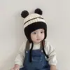 Proteção de Orelha de Inverno Chapéu de Bebê Tricotado Chapéu Novo Bonito para Meninas Super Fofo Chapéu Pulôver Quente para Menino Lã de Bebê